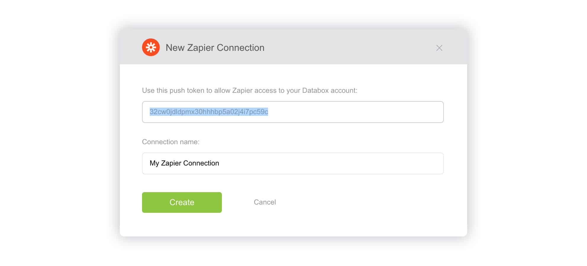 New Zapier connection