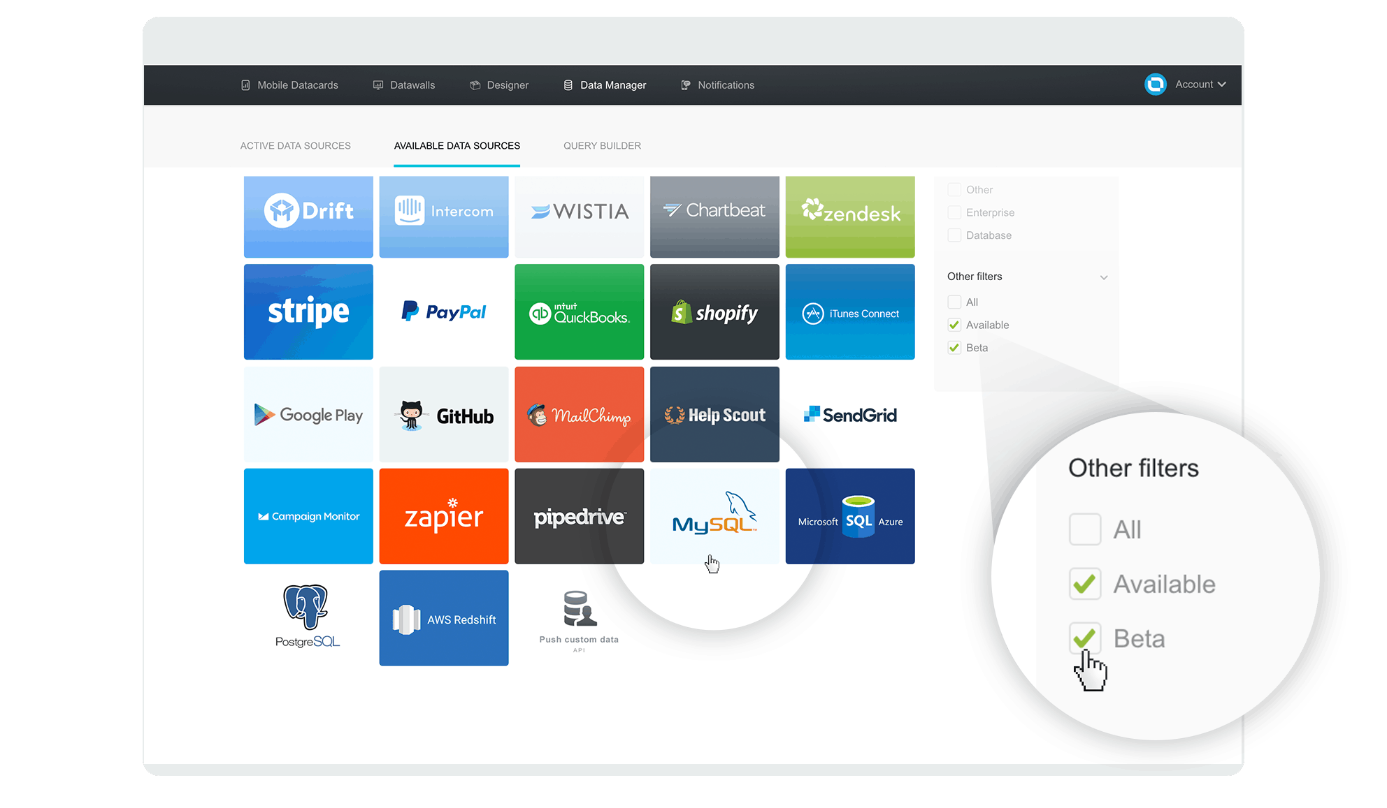 Connect MySQL with Databox