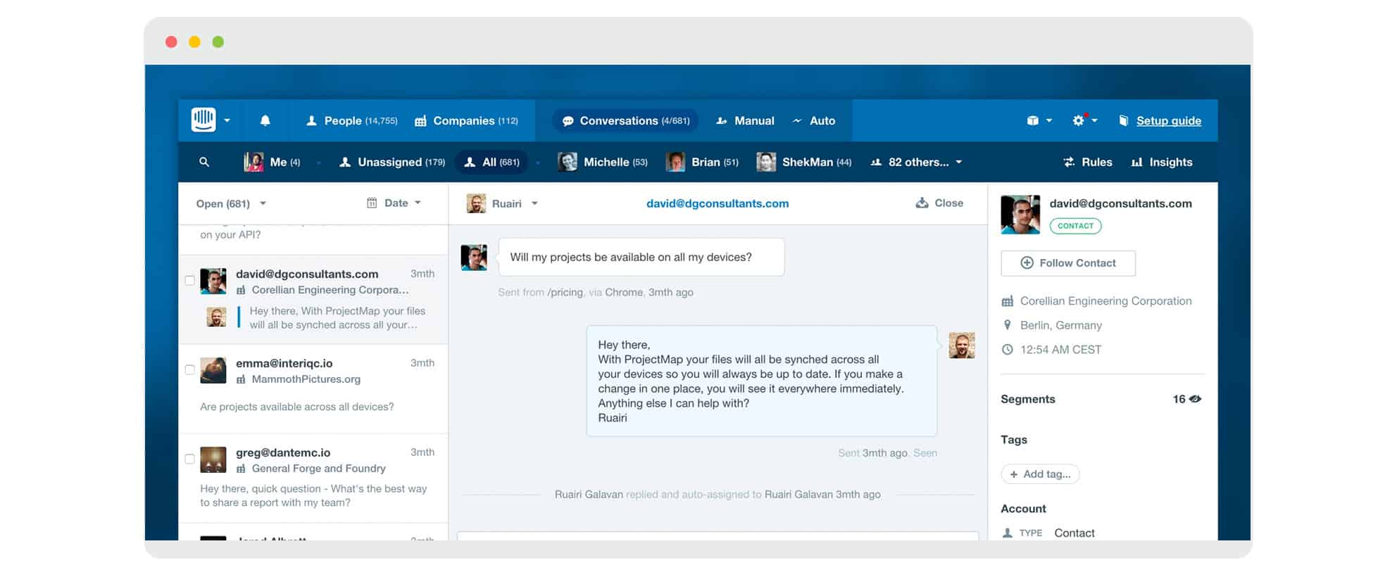 Intercom Screenshot