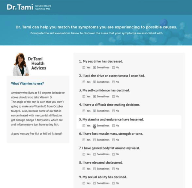 dr tami quiz screenshot