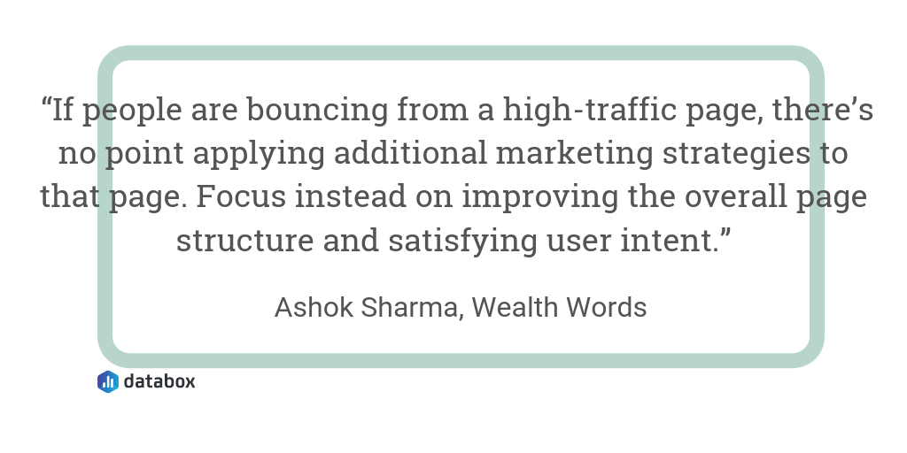 SEO KPIs quote from Wealth Words