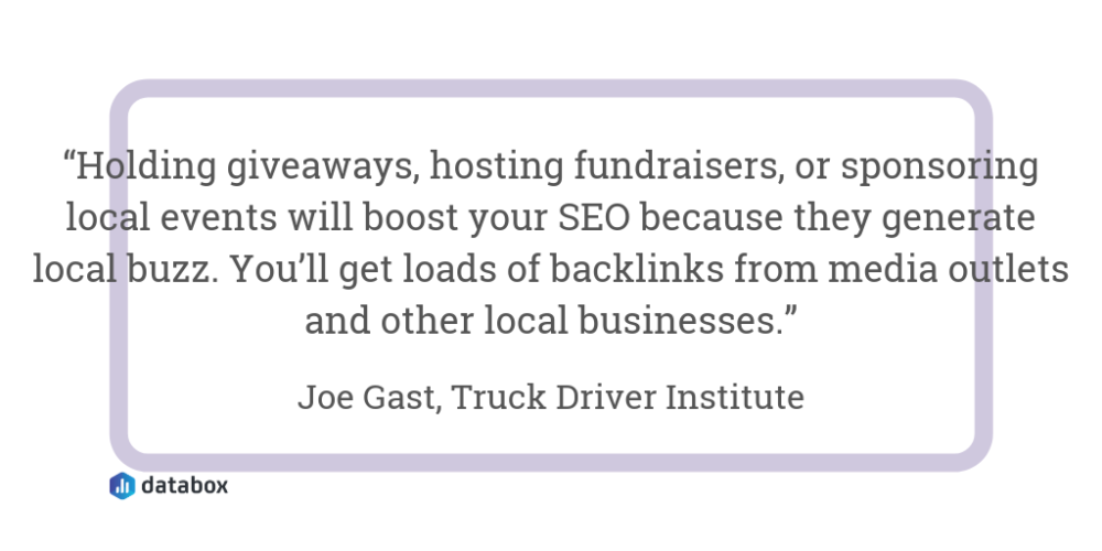 Get Backlinks From Other Local Businesses