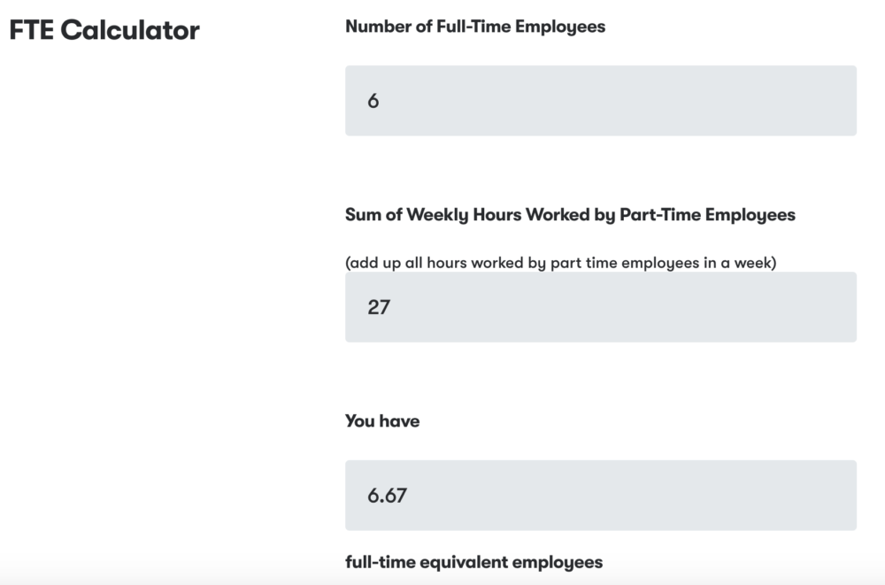 FTE calculator