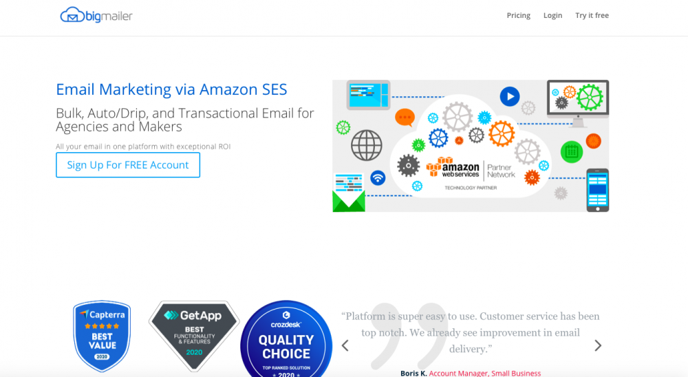 BigMailer ecommerce email marketing tool