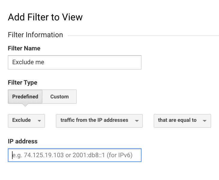 How to Set Up Filters in Google Analytics  - step 3