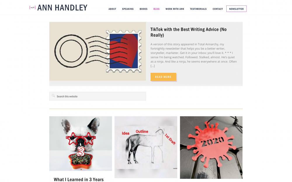 Ann Handley’s blog