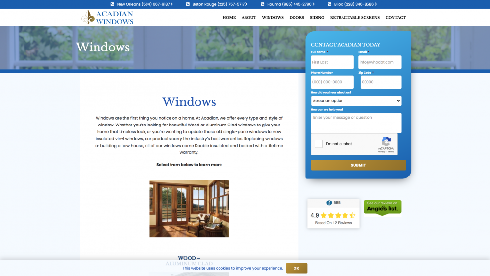 Windows product page