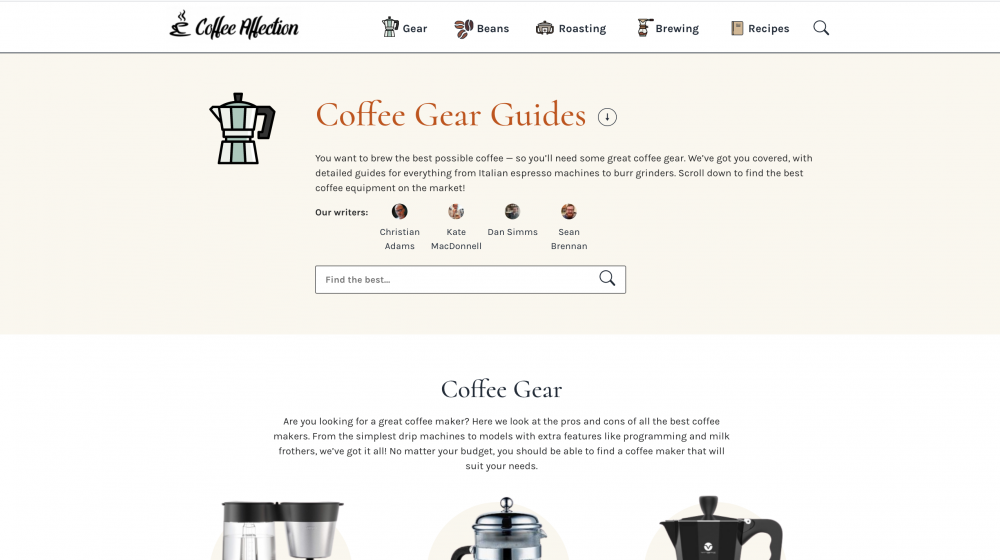 Coffee gear page 