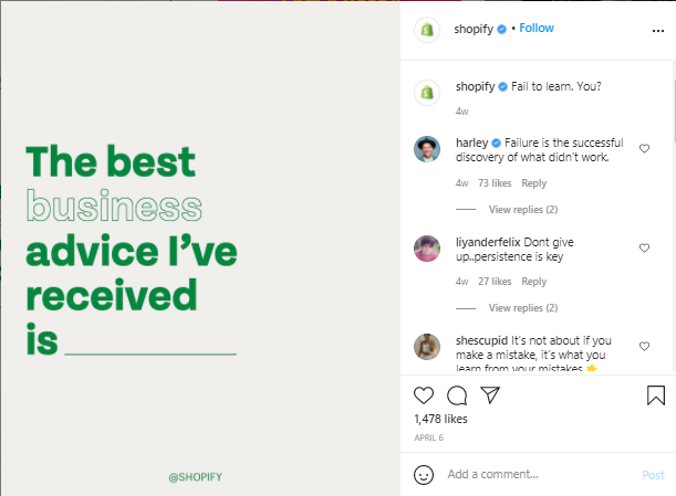 shopify instagram post