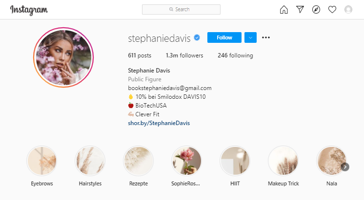 stephanie davis instagram account