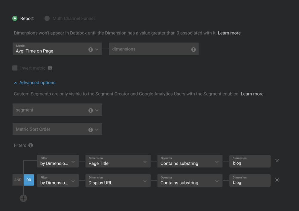  Avg Time on Page metric 