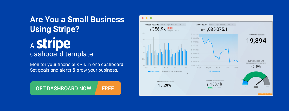 Stripe (MRR & Churn) Dashboard Template