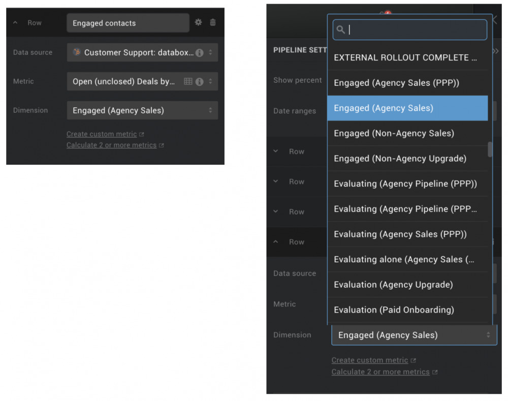 tracking multiple sales pipelines