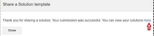 share a solution template - example