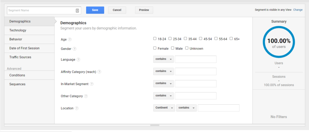 how to add a new segment to google analytics