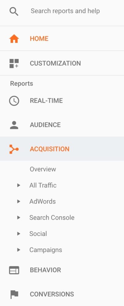 How to Access Google Analytics Acquisition Reports 