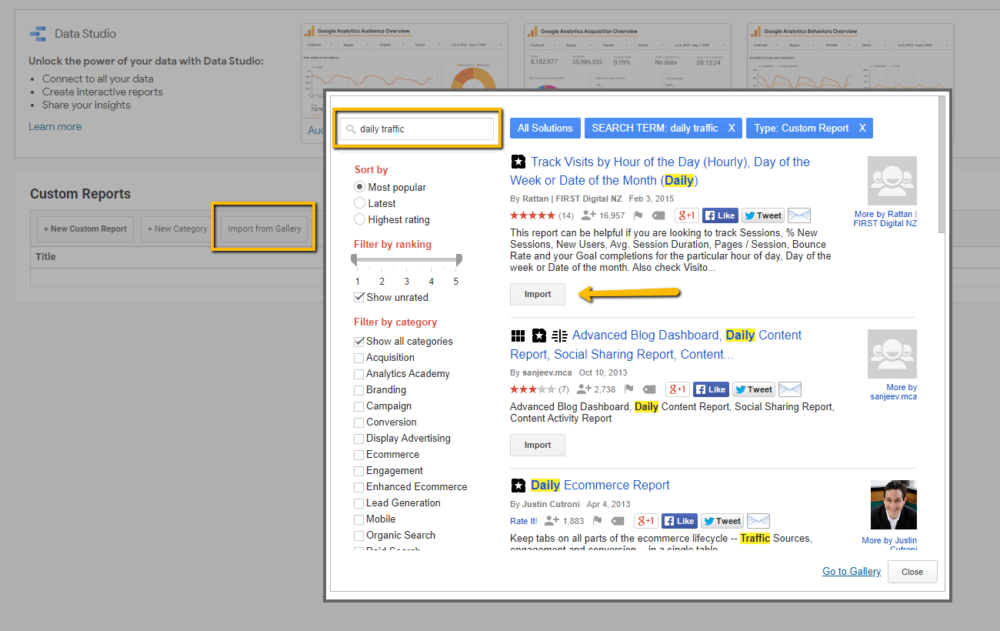 How to Set Up Google Analytics Hour of Day & Day of Week Reports - step 2