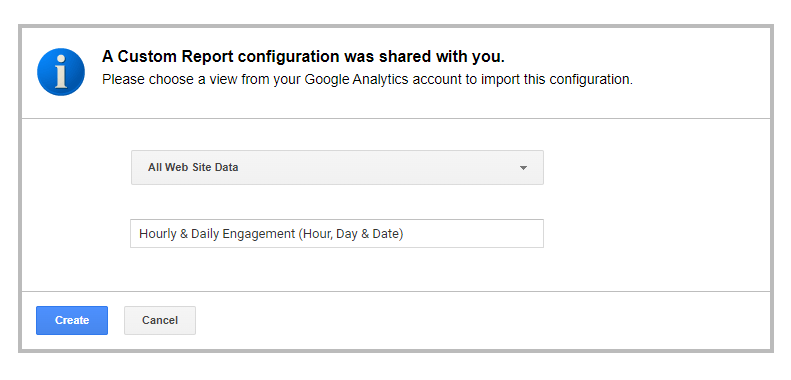 How to Set Up Google Analytics Hour of Day & Day of Week Reports - step 3