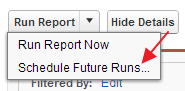 How to Schedule a Report in Salesforce Classic - step 3