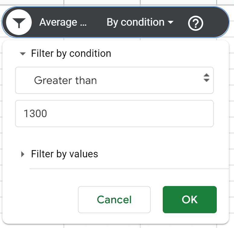 Google Sheets Slicer