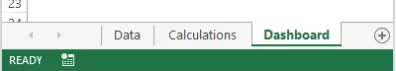 Excel dashboard tab