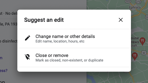 Managing User/Google Edits step 1