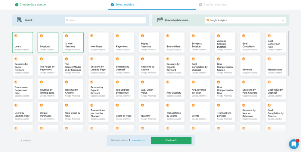 How to Set Up Your Google Analytics Ecommerce Dashboard - step 2