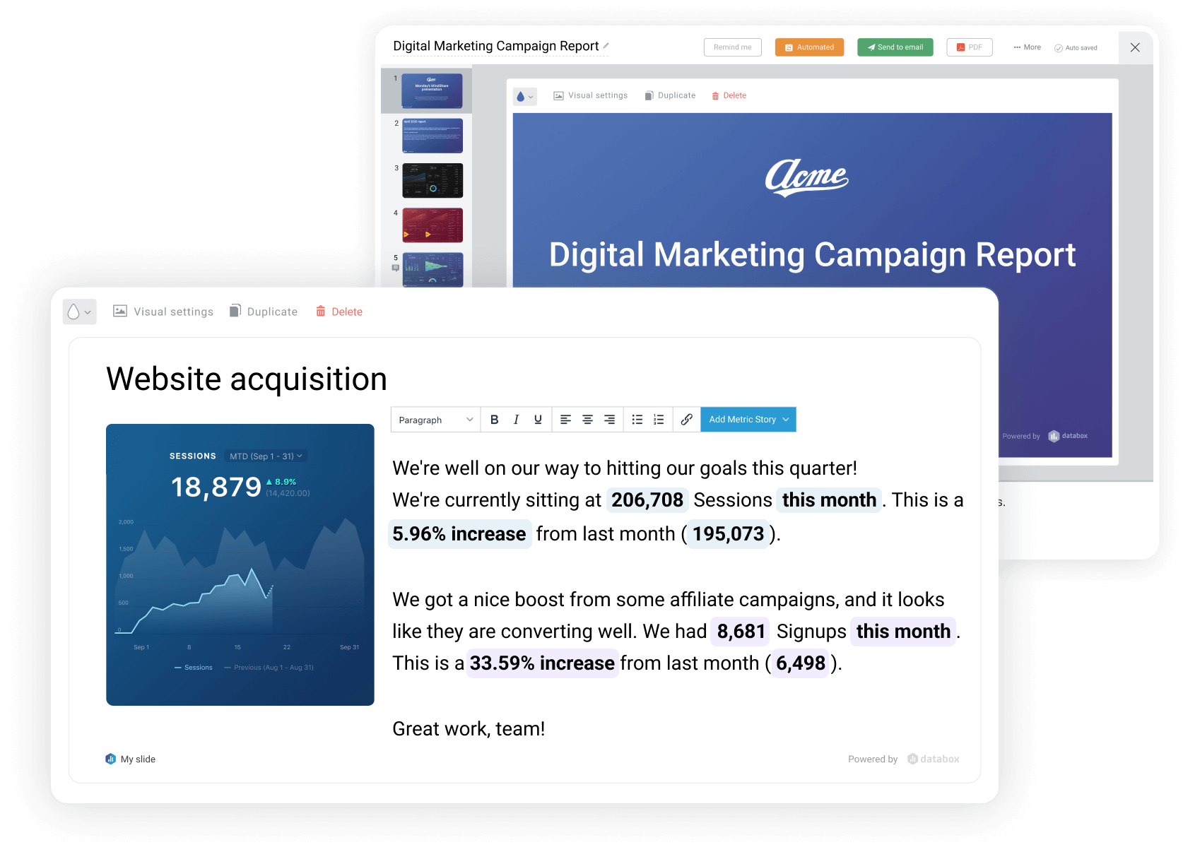 Marketing Reporting Software for Modern Teams | Databox