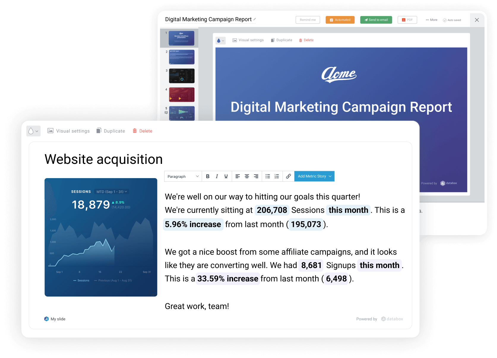 SaaS Reporting Tool