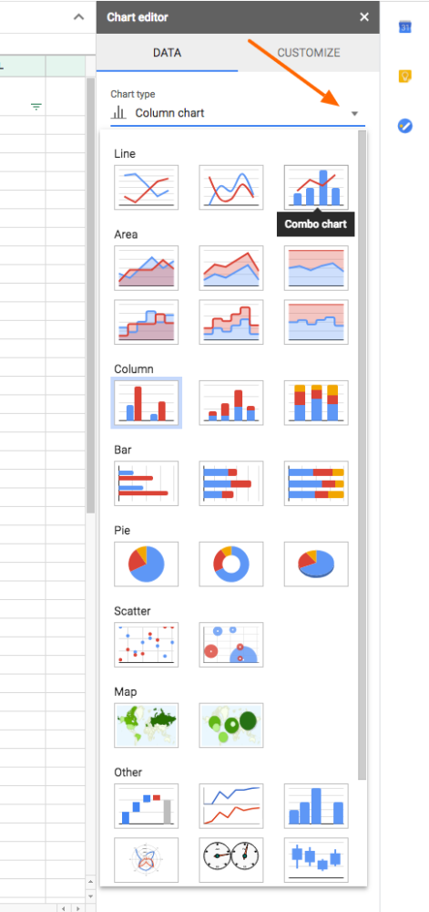 How to Change a Visualization in Google Sheets