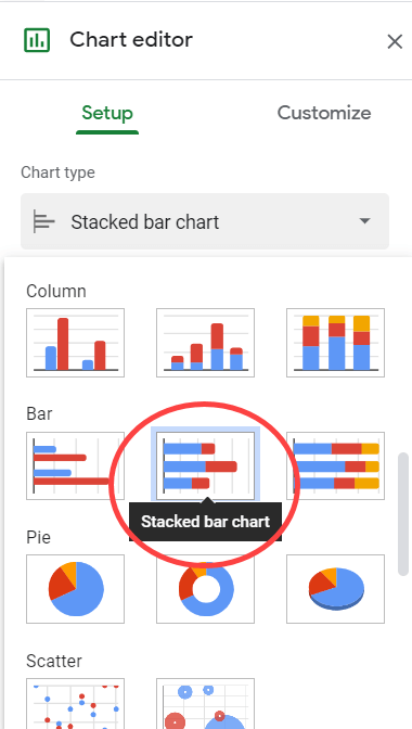 Stacked Bar Chart visualization