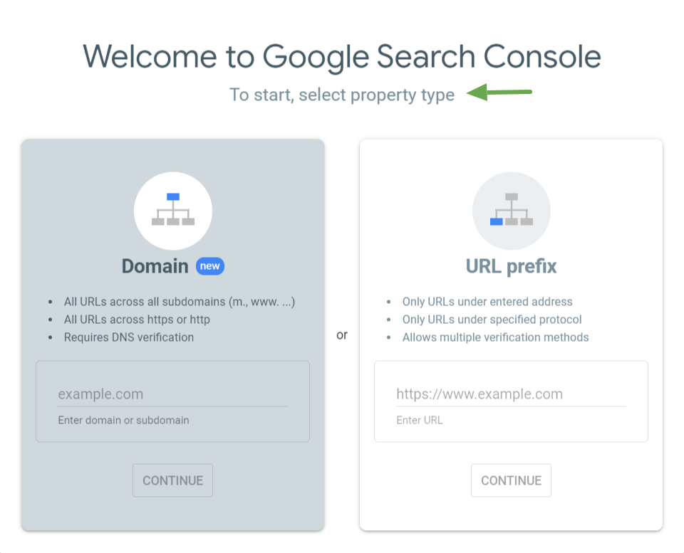 Open a Google Search Console Account