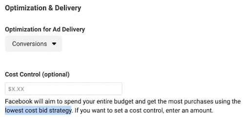 Lowest Cost (Highest Volume)