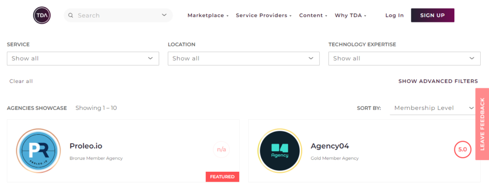 Top Digital Agency Directory