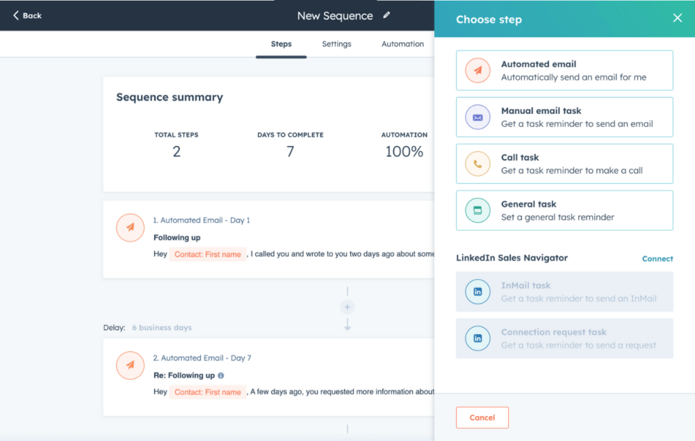 Sales Automation Tools and Sequences