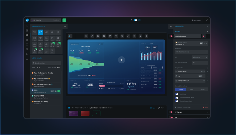 Building custom dashboard has never been simpler with the new dashboard designer. 