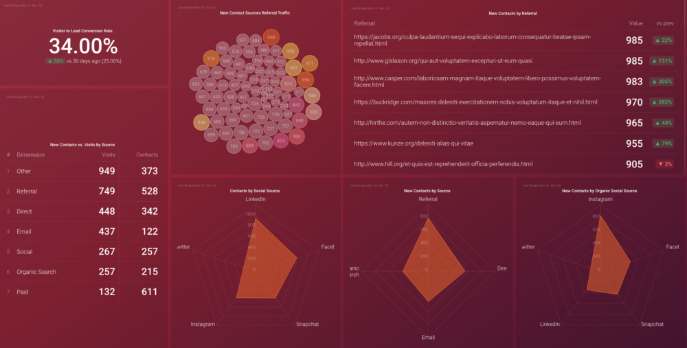 HubSpot (Leads by Source) dashboard template