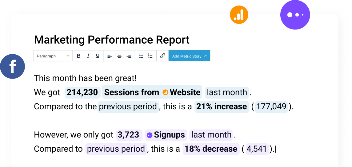 Create automated reports to present to your team