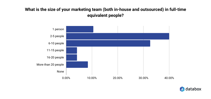 organic vs paid marketing - team size