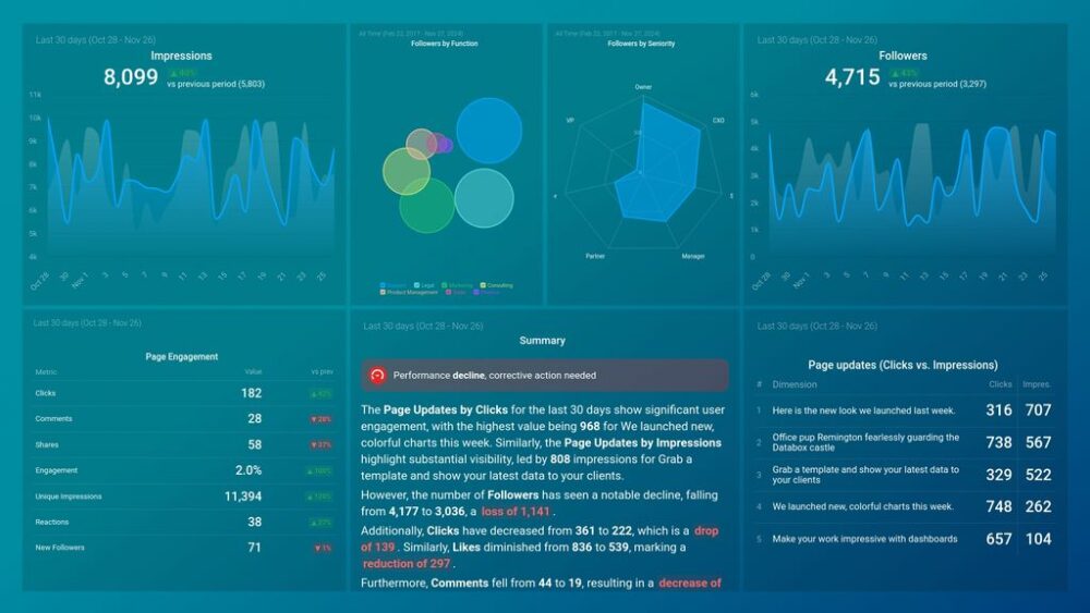 LinkedIn Company Page Engagement Dashboard