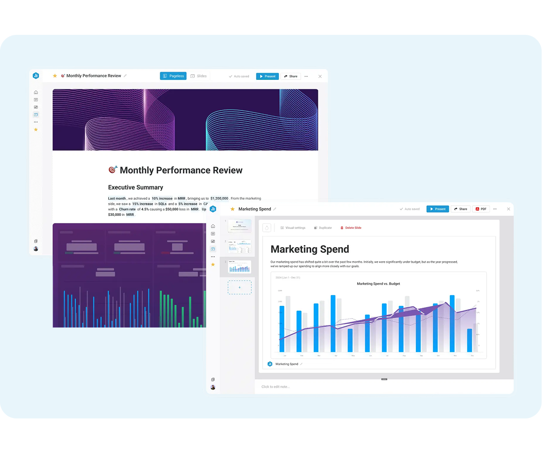 databox report formats