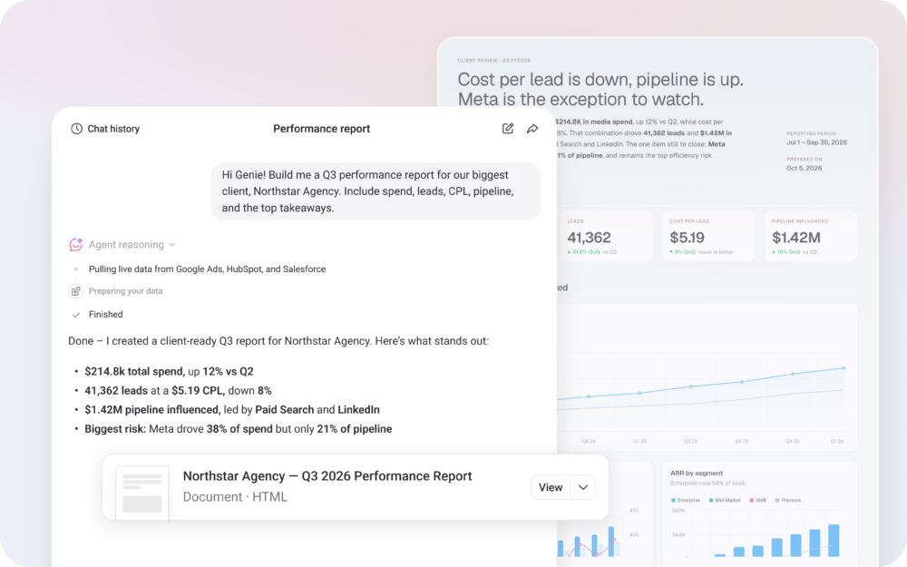 New: Turn conversations with your AI Analyst into a polished report
