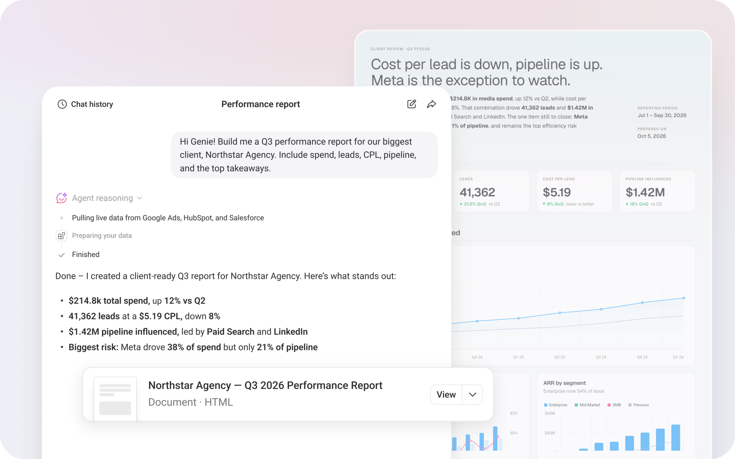 New: Turn conversations with your AI Analyst into a polished report