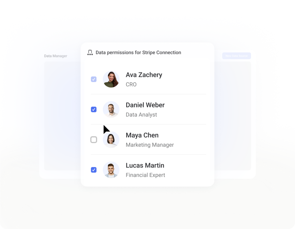 Access controls applied to a single dashboard